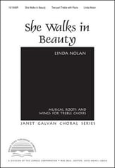 She Walks in Beauty SA choral sheet music cover